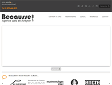 Tablet Screenshot of becausse.com